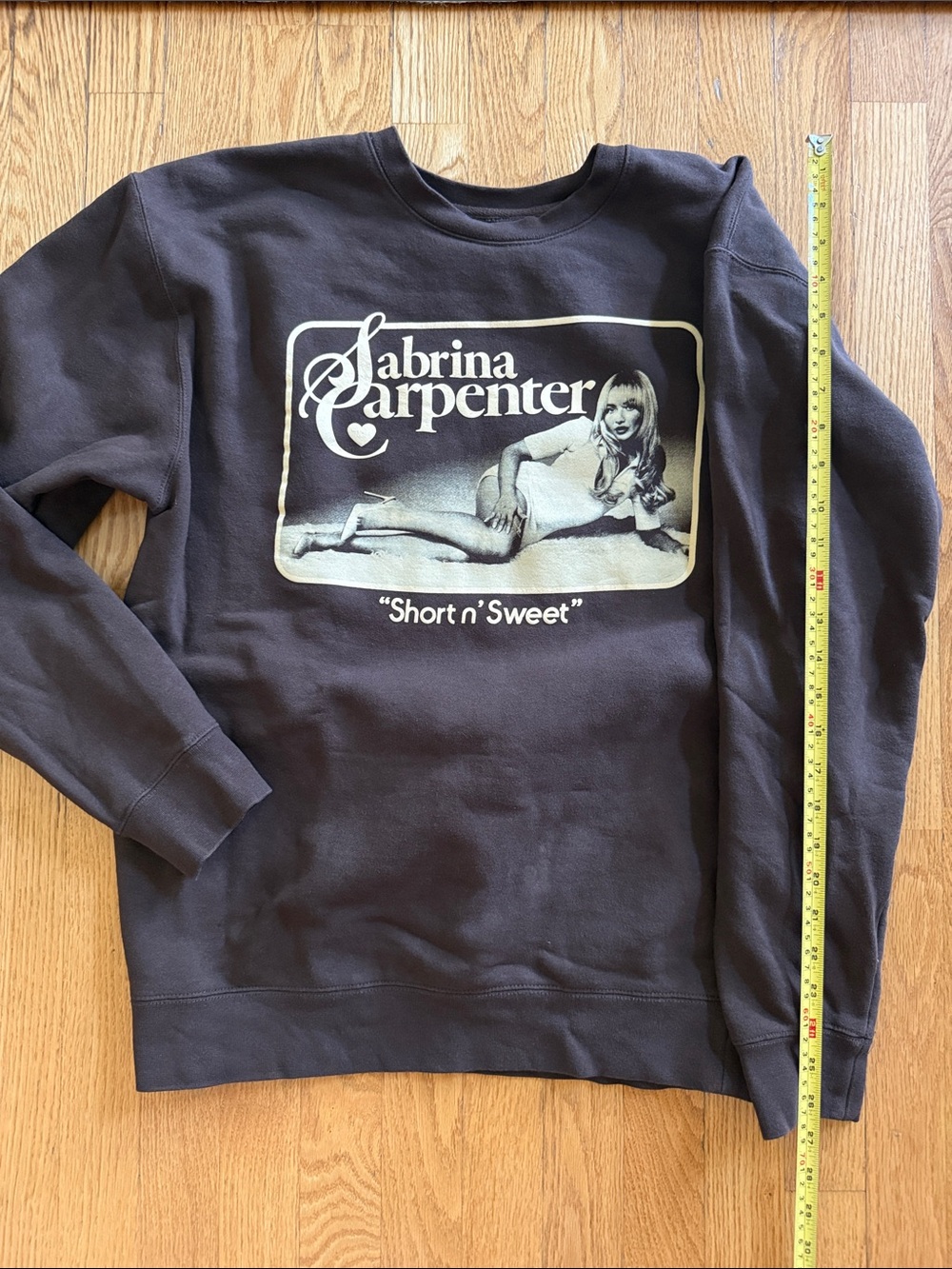 Sabrina Carpenter Graphic Black Sweatshirt - Short n' Sweet